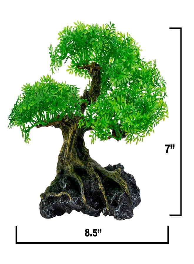 UNEAK - Aquarium Bonsai Tree Plant Fish Tank Decorations Medium/Large Resin Plastic Artificial Plants Flower Ornament Beta Goldfish Decoration Ornaments Freshwater & Saltwater Décor - Image 5
